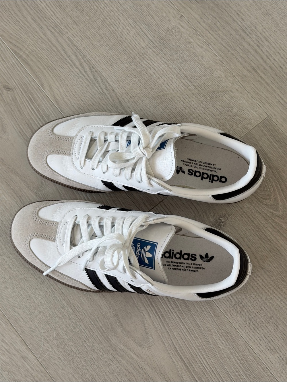 Adidas Samba OG in white/black, women’s size 7.5 - Picture 6 of 6